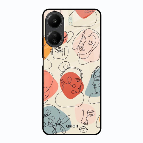 Abstract Faces Glossy Case for Redmi 13C