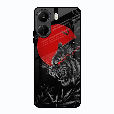Red Moon Tiger Glossy Case for Redmi 13C