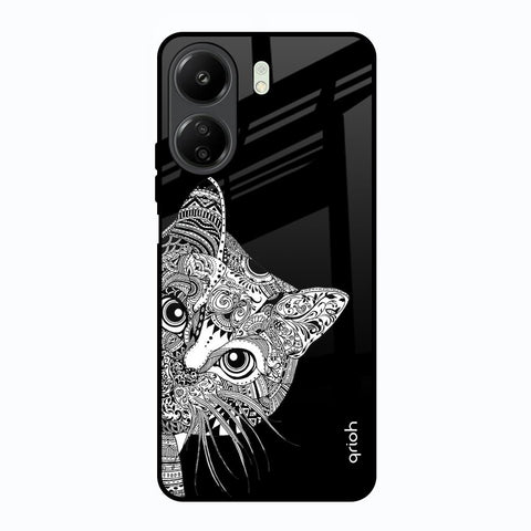 Kitten Mandala Glossy Case for Redmi 13C