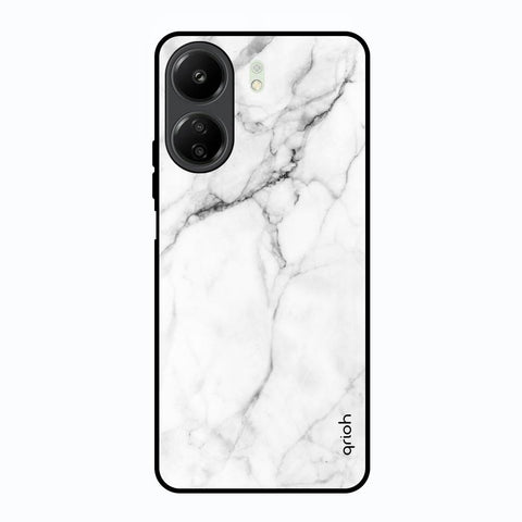 Modern White Marble Glossy Case for Redmi 13C