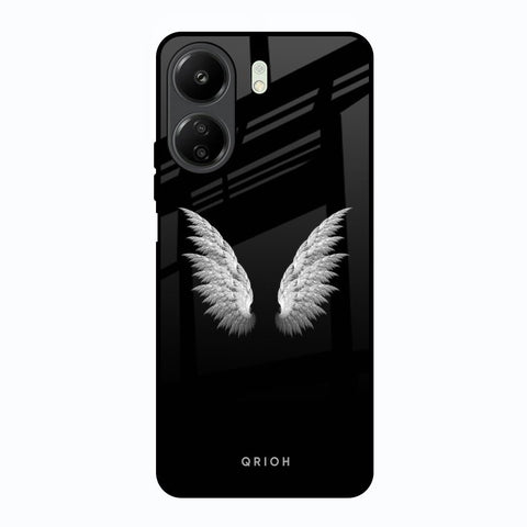 White Angel Wings Glossy Case for Redmi 13C
