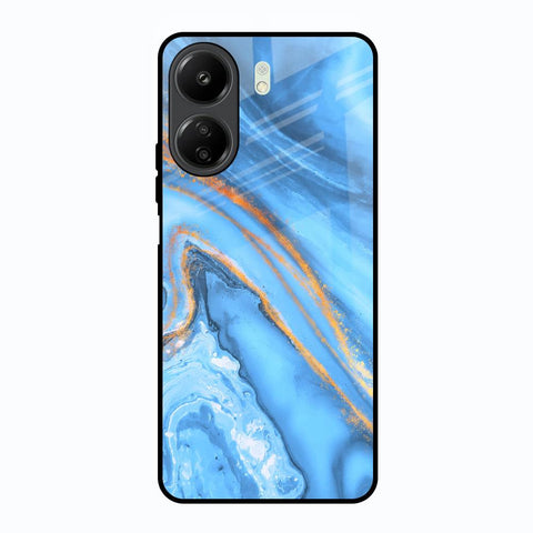 Vibrant Blue Marble Glossy Case for Redmi 13C