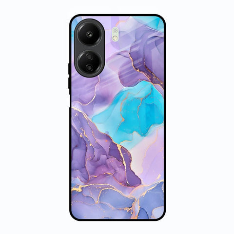 Alcohol ink Marble Glossy Case for Redmi 13C