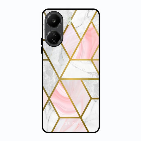 Geometrical Marble Glossy Case for Redmi 13C