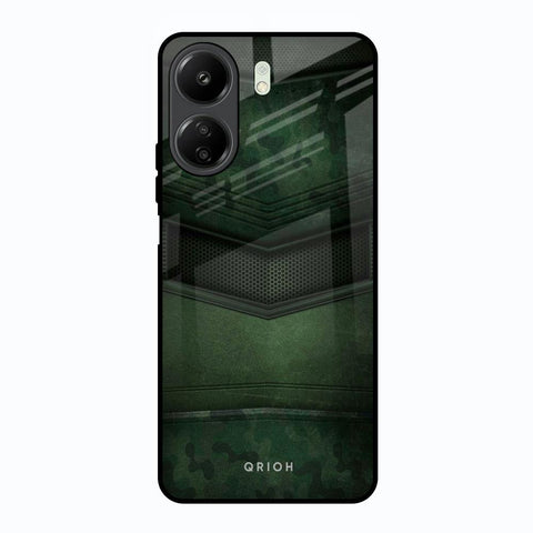 Green Leather Glossy Case for Redmi 13C