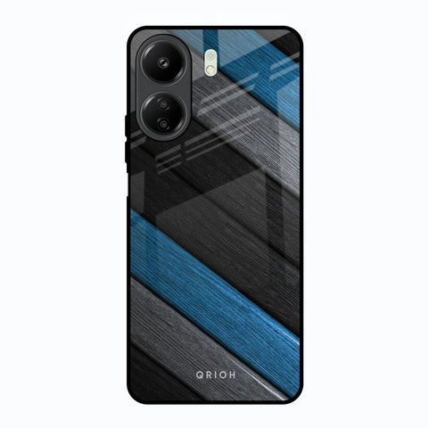 Multicolor Wooden Effect Glossy Case for Redmi 13C