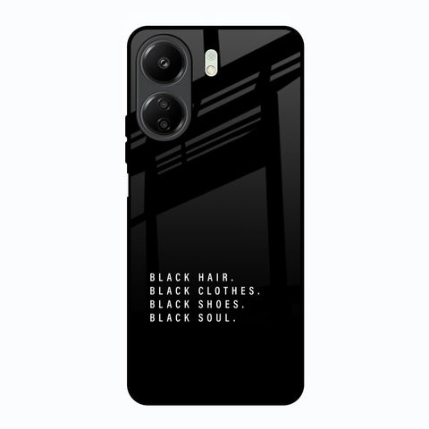 Black Soul Glossy Case for Redmi 13C