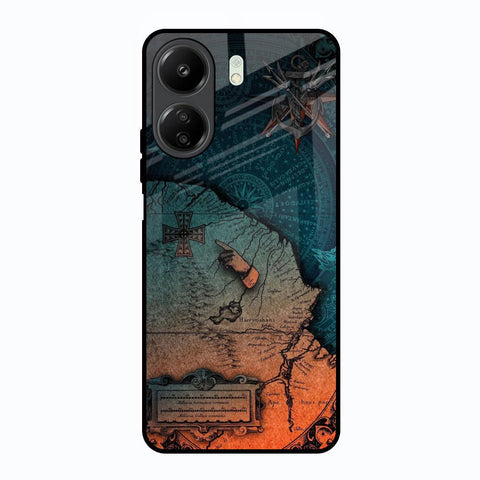 Geographical Map Glossy Case for Redmi 13C