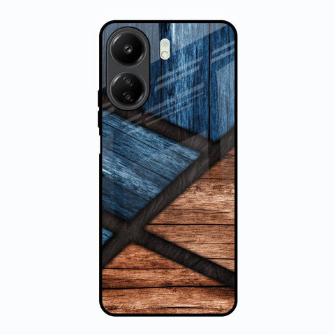 Wooden Tiles Glossy Case for Redmi 13C