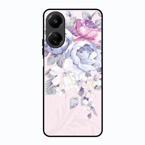 Elegant Floral Glossy Case for Redmi 13C