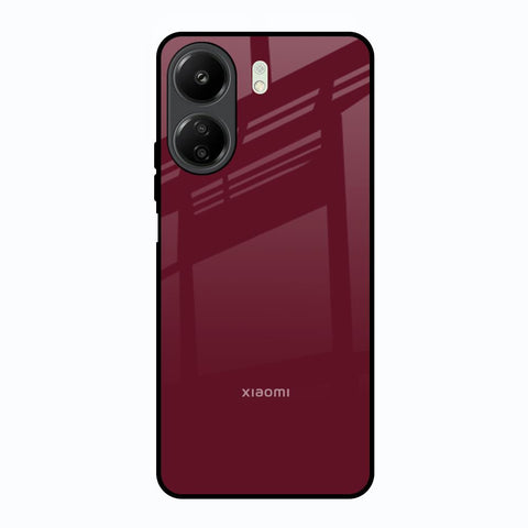 Classic Burgundy Glossy Case for Redmi 13C