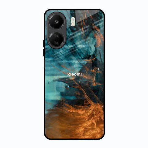 Golden Splash Glossy Case for Redmi 13C