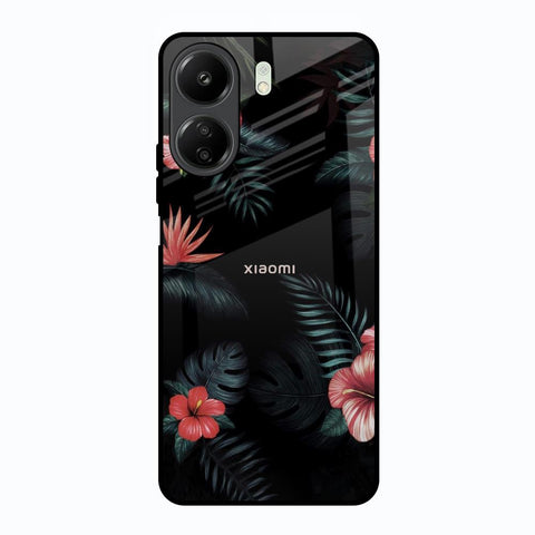 Tropical Art Flower Glossy Case for Redmi 13C