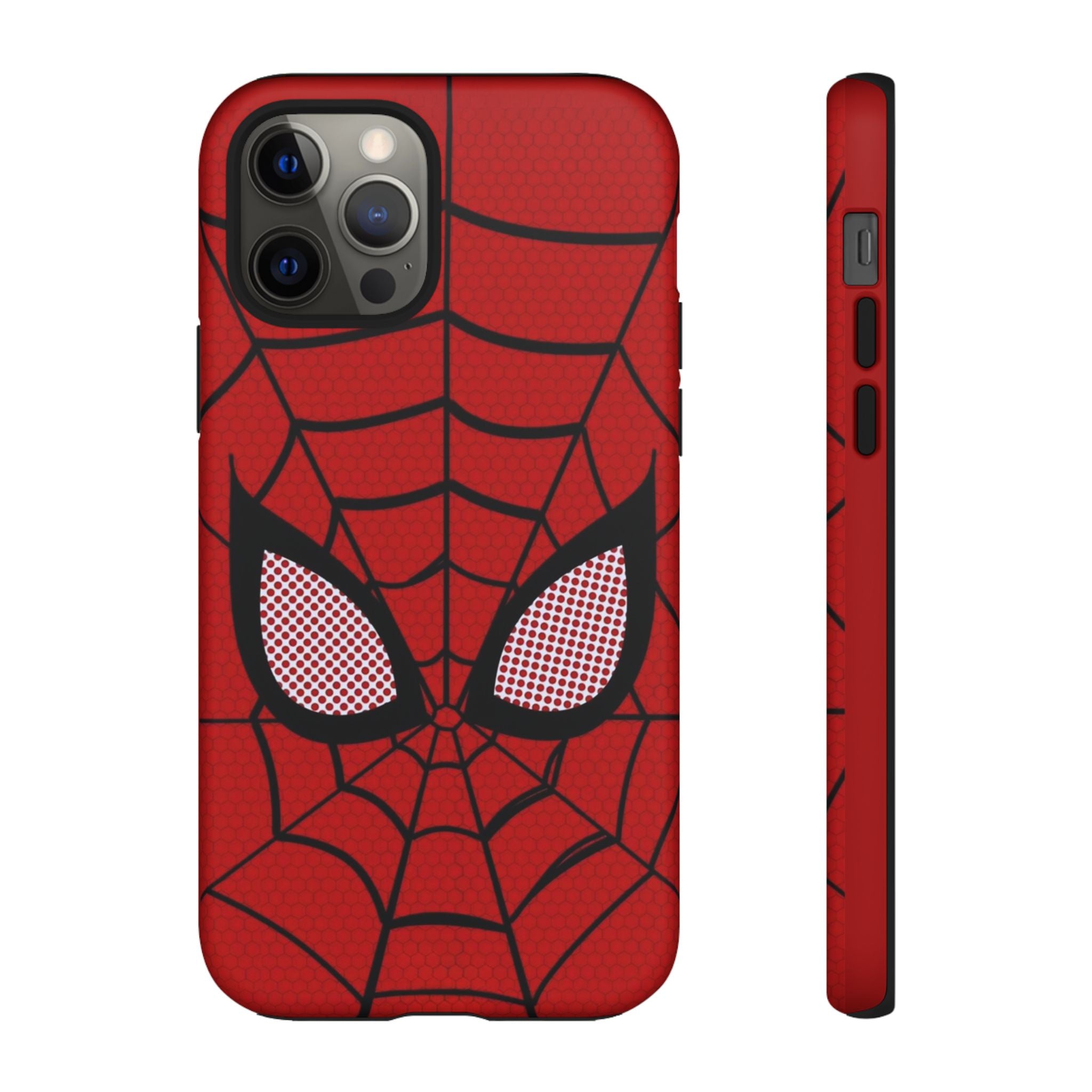 Scarlet Grid Mask Premium Tough Shining Phone Case (Double Layer) Available For All iPhone Models