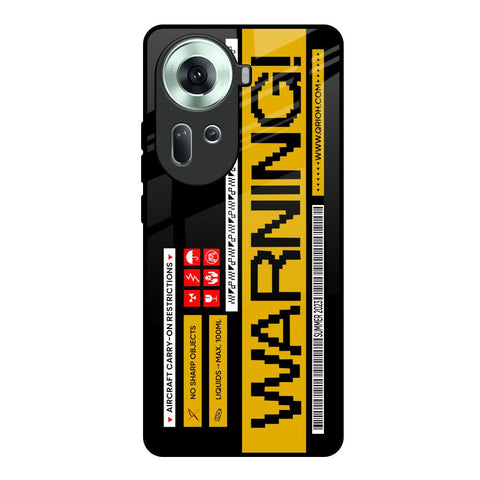 Aircraft Warning Glossy Case for Oppo Reno11 5G
