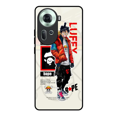 Bape Luffy Glossy Case for Oppo Reno11 5G