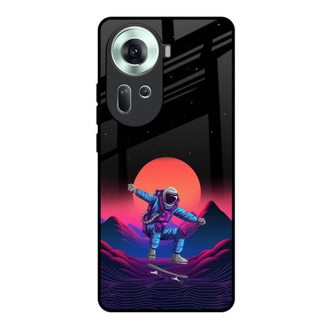 Retro Astronaut Glossy Case for Oppo Reno11 5G
