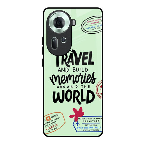 Travel Stamps Glossy Case for Oppo Reno11 5G