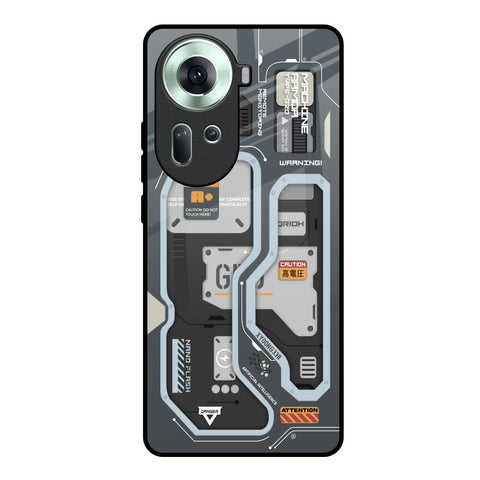 Retro Futuristic Glossy Case for Oppo Reno11 5G