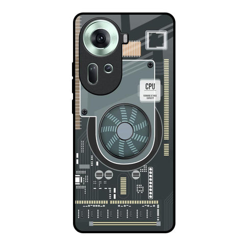 Motherboard Circuit Glossy Case for Oppo Reno11 5G