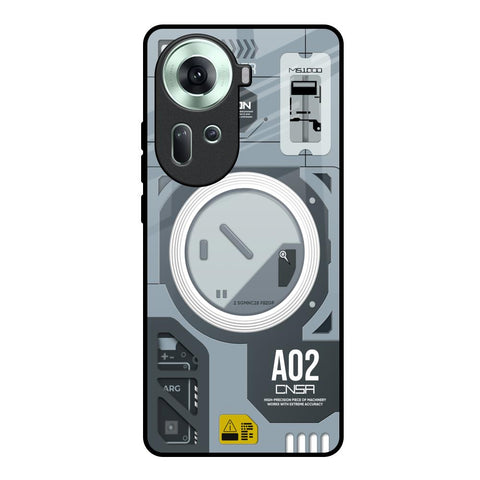 Modern Technology Glossy Case for Oppo Reno11 5G