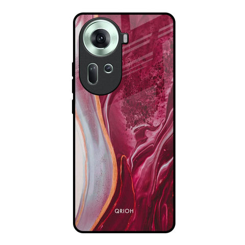 Crimson Ruby Glossy Case for Oppo Reno11 5G
