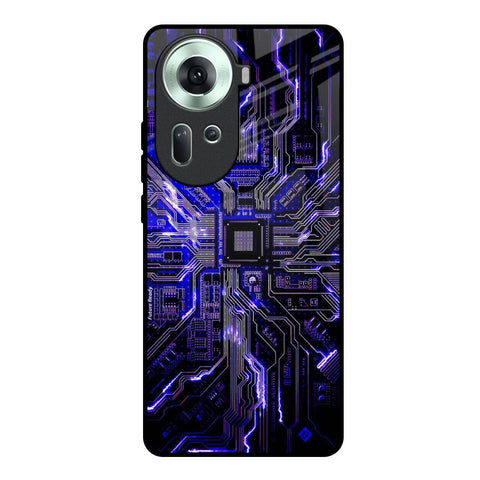 Techno Color Pattern Glossy Case For Oppo Reno11 5G