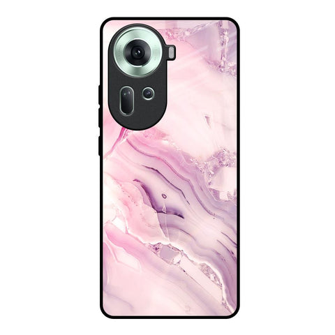 Diamond Pink Gradient Glossy Case For Oppo Reno11 5G