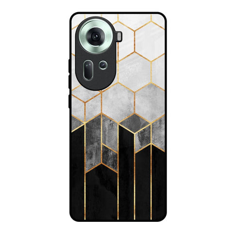 Tricolor Pattern Glossy Case for Oppo Reno11 5G