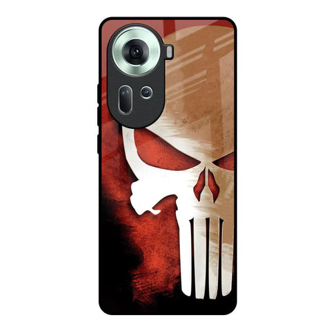 Red Skull Glossy Case for Oppo Reno11 5G
