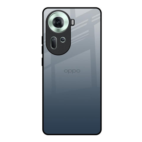 Smokey Grey Color Glossy Case For Oppo Reno11 5G
