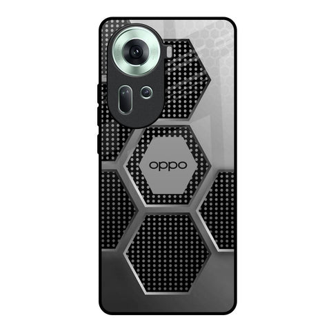 Hexagon Style Glossy Case For Oppo Reno11 5G