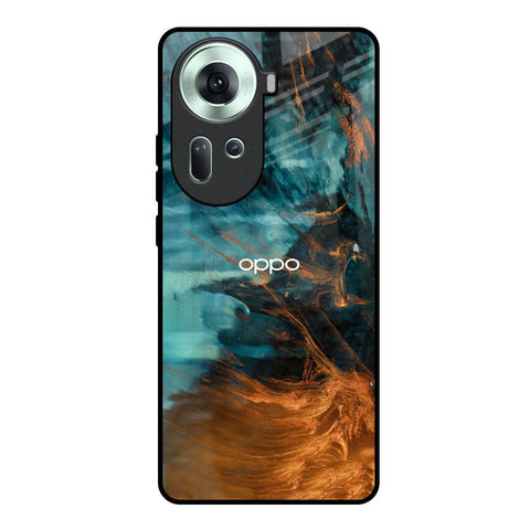 Golden Splash Glossy Case for Oppo Reno11 5G
