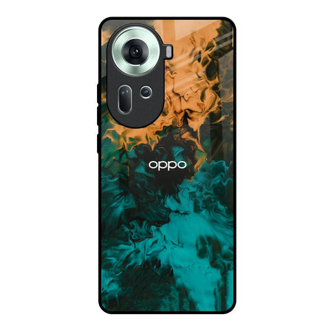 Watercolor Wave Glossy Case for Oppo Reno11 5G