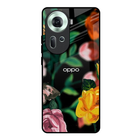 Flowers & Butterfly Glossy Case for Oppo Reno11 5G