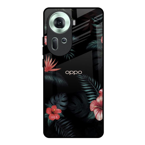 Tropical Art Flower Glossy Case for Oppo Reno11 5G