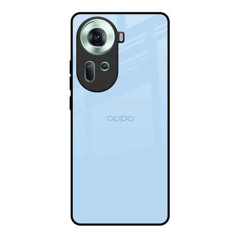 Pastel Sky Blue Glossy Case for Oppo Reno11 5G