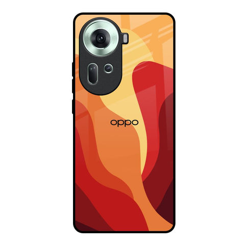 Magma Color Pattern Glossy Case for Oppo Reno11 5G
