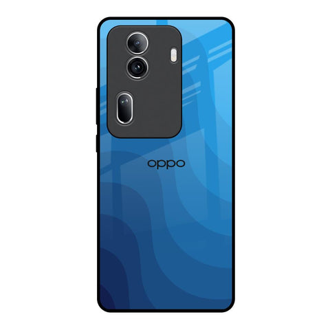 Blue Wave Abstract Glossy Case for Oppo Reno11 Pro 5G