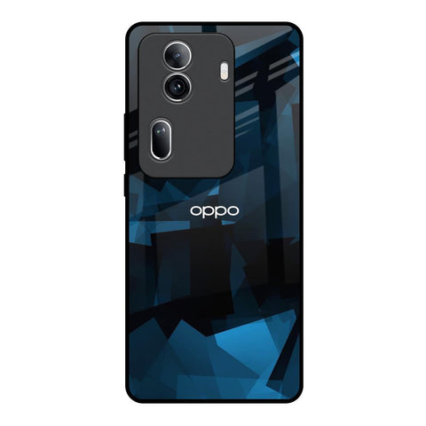 Polygonal Blue Box Glossy Case For Oppo Reno11 Pro 5G