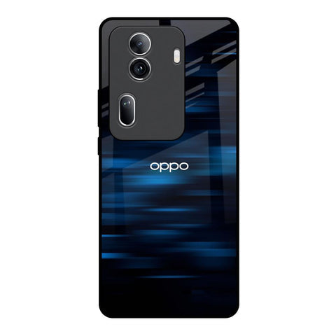 Blue Rough Abstract Glossy Case for Oppo Reno11 Pro 5G