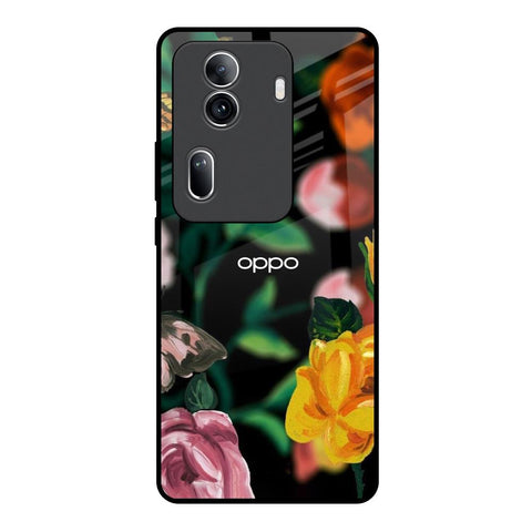 Flowers & Butterfly Glossy Case for Oppo Reno11 Pro 5G