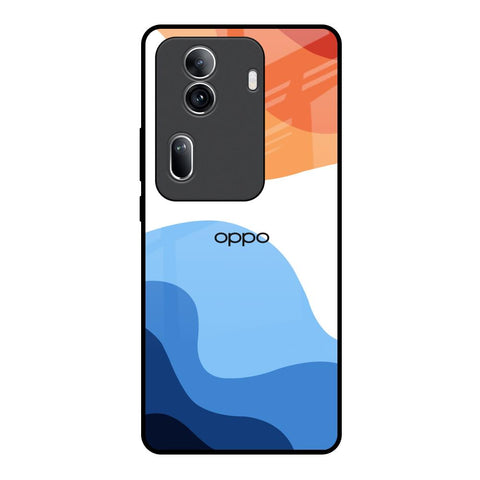 Wavy Color Pattern Glossy Case for Oppo Reno11 Pro 5G