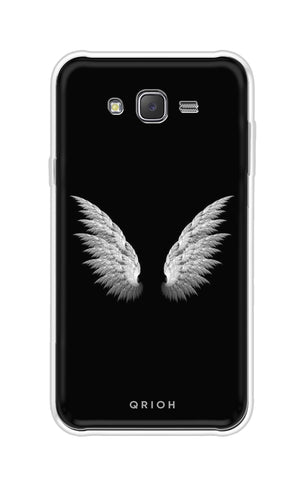 White Angel Wings Soft Cover for Samsung J7