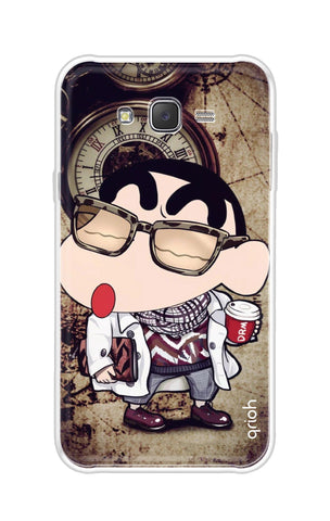 Nerdy Shinchan Soft Cover for Samsung J7