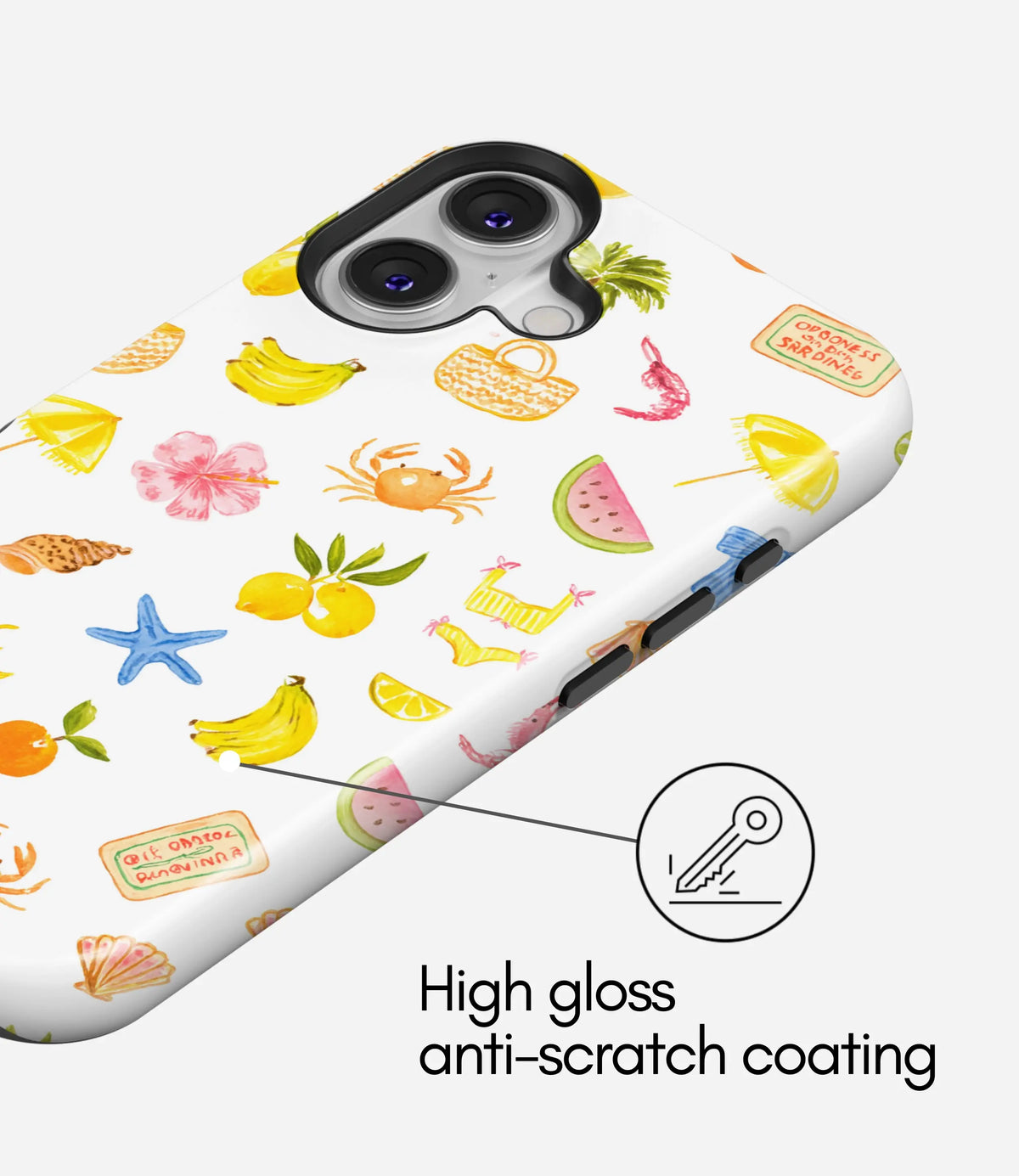 Beach Please Premium Tough Shining Phone Case (Double Layer) Available For All iPhone Models