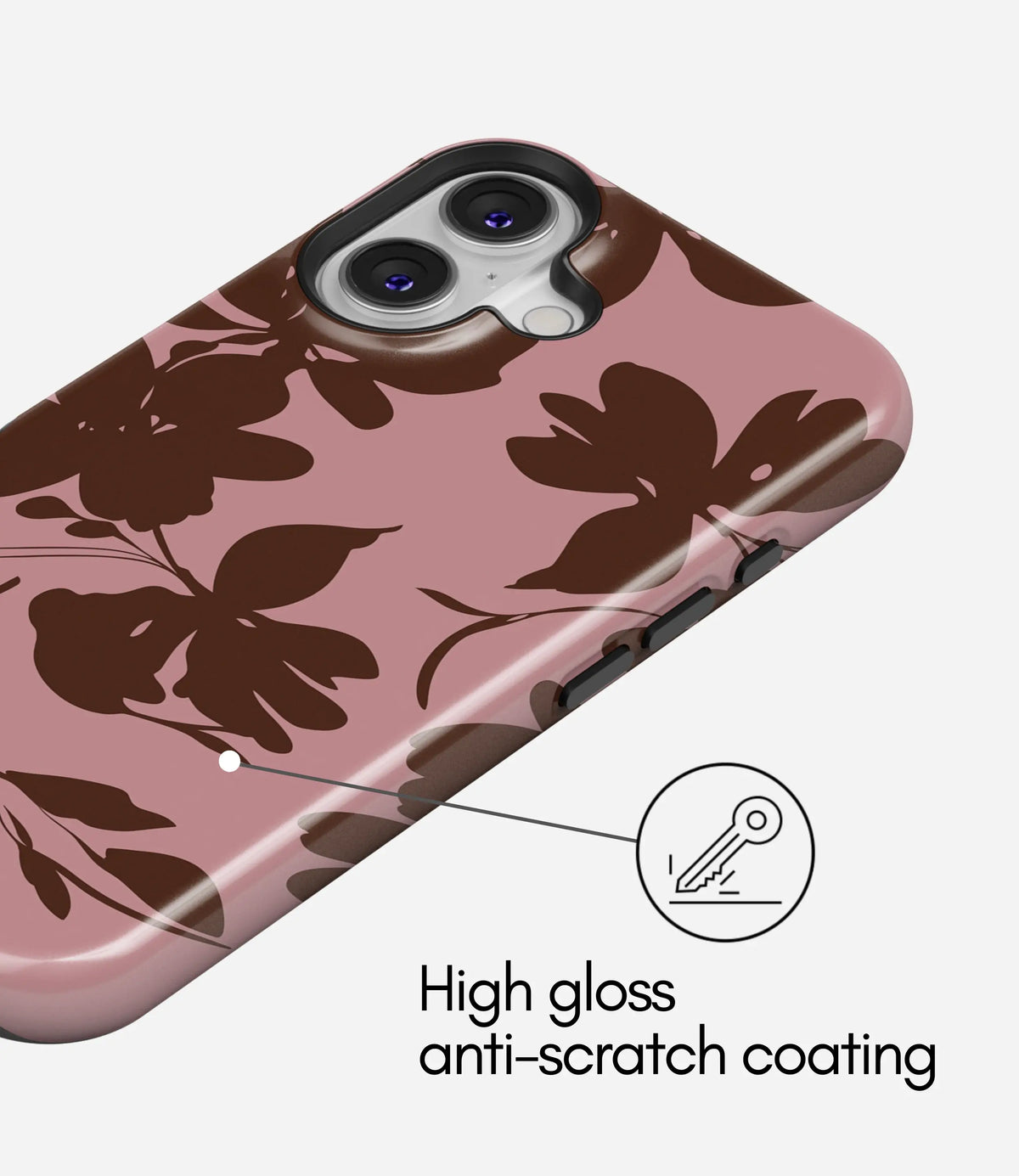 Cocoa Petal Premium Tough Shining Phone Case (Double Layer) Available For All iPhone Models