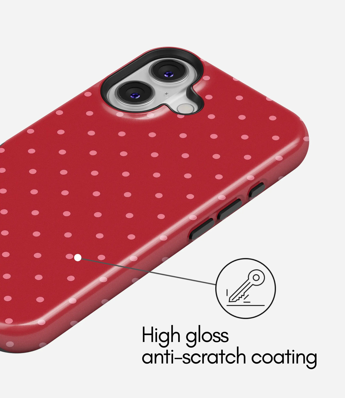 Berry Dots Premium Tough Shining Phone Case (Double Layer) Available For All iPhone Models