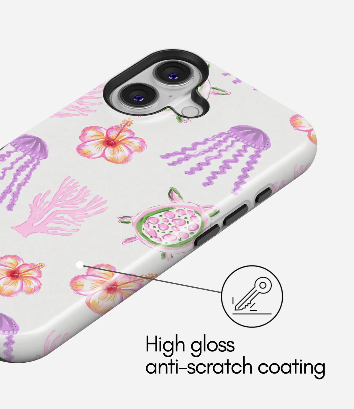 Tropical Drift Premium Tough Shining Phone Case (Double Layer) Available For All iPhone Models