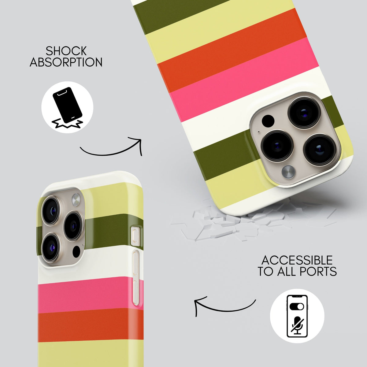 Avocado Premium Tough Shining Phone Case (Double Layer) Available For All iPhone Models